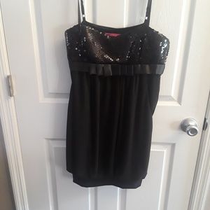 Morgan & Co black dress with pockets